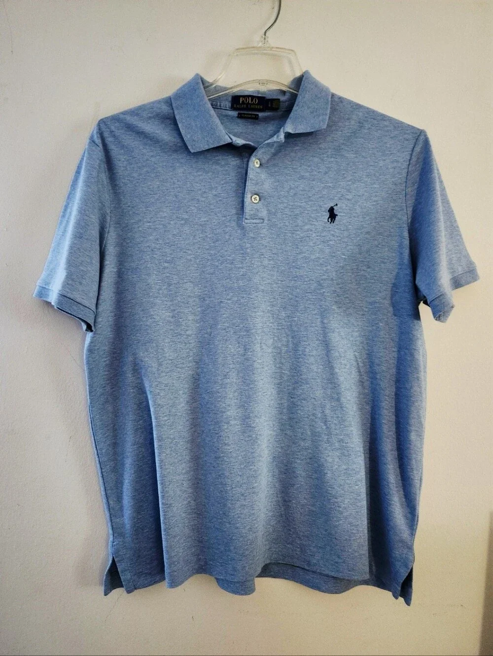 Polo Ralph Lauren Classic Fit 100% Cotton Short Sleeve Shirt Size:L Color: Blue